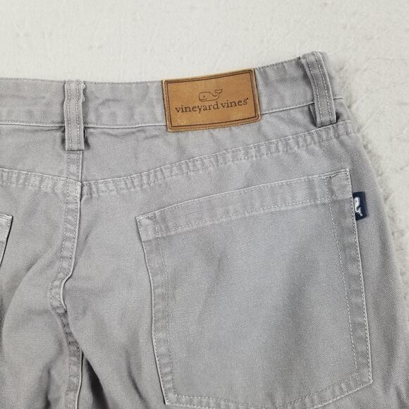 Vineyard Vines Pants Mens 30x32 Gray 5-Pocket Twill Chino Casual Straight Leg - Picture 8 of 14